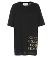 Gucci Oversized Sequin Detail T-shirt In Black
