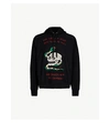 GUCCI Graphic-embroidered cotton-jersey hoody