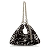 Jimmy Choo Callie Black Suede Clutch Bag With Star Crystal Embroidery