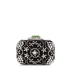 JIMMY CHOO CLOUD Black Star Crystal Embroidered Clutch Bag with Crystal Clasp,CLOUDUWC