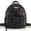 JIMMY CHOO HELIA BACKPACK Black Embossed Star Matelassé Nappa Leather Backpack,HELIABACKPACKTMN