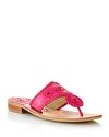 Jack Rogers Women's Jacks Thong Sandals In Magenta Leather