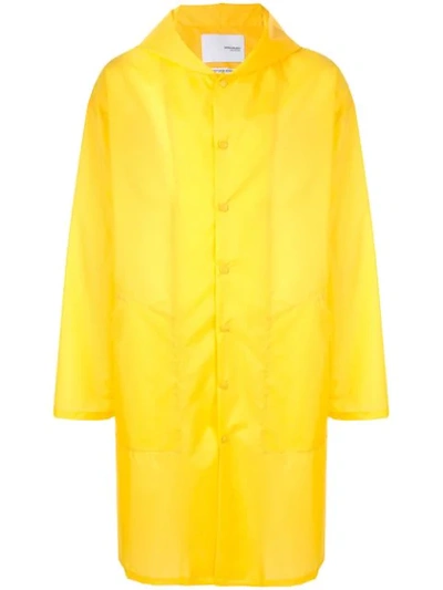 Yoshiokubo Packable Raincoat In Yellow