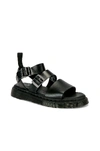 Dr. Martens' Gryphon Brando Strappy Sandals In Black