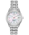 CITIZEN ECO-DRIVE WOMEN'S WORLD TIME (NON A-T) STAINLESS STEEL BRACELET WATCH 36MM
