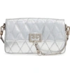 GIVENCHY SMALL CHARM METALLIC QUILTED SHOULDER BAG,BB508RB0HP