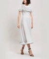 ALEXA CHUNG Frilled Short-Sleeved Midi Dress