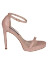 Stuart Weitzman The Nudist Disco Sandals In Blush