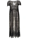 PACO RABANNE LACED ALL-OVER LONG DRESS,10895907