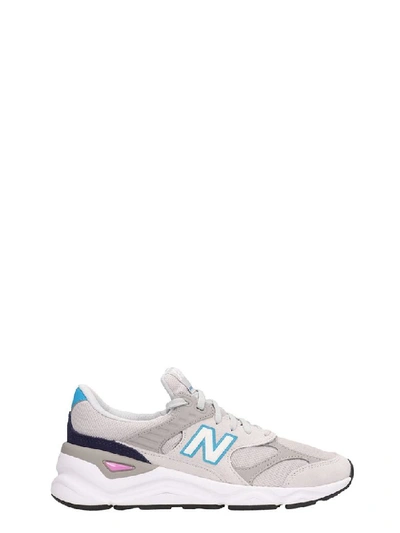 New Balance Suede And Canvas Grey X90 Sneakers