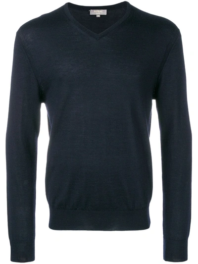 N•peal The Conduit Fine Gauge Sweater In Blue