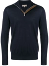 N•peal The Regent Half-zip Jumper In Blue