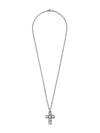 GUCCI NECKLACE WITH SQUARE G CROSS IN SILVER