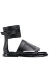 ANN DEMEULEMEESTER FLAT GLADIATOR SANDALS