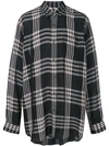 MARNI MARNI CHECKED OVERSIZED SHIRT - 黑色