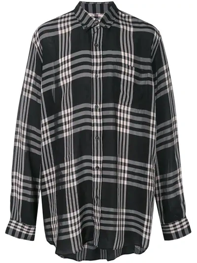 Marni Checked Oversized Shirt - 黑色 In Black