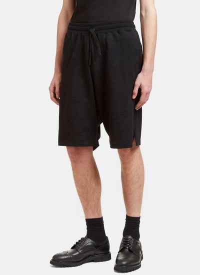 Ag Wool-blend Oversized Bermuda Shorts In Black