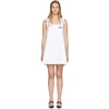 PRADA White Bow Detail Sleeveless Dress