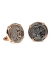 JORGE ADELER 18K ROSE GOLD CUFFLINKS W/ HOBO NICKEL COINS,PROD220160220