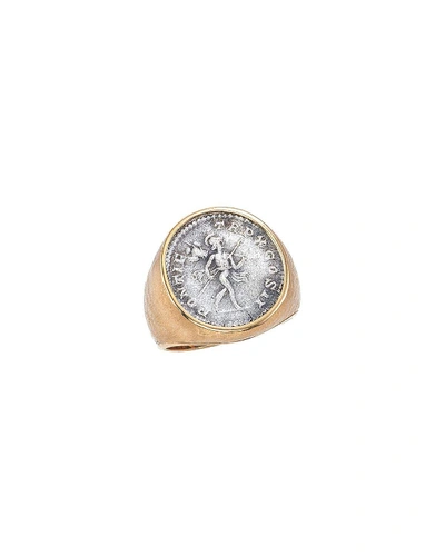 Jorge Adeler Men's Mars Ancient Coin 18k Gold Ring In Yellow Gold