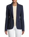 Polo Ralph Lauren Parker One-button Wool Jacket In Navy