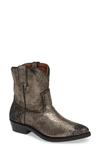 Frye Billy Short Cowboy Boots In Gold Leather