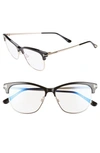 TOM FORD 54MM BLUE LIGHT BLOCKING GLASSES,FT5546-BW54001