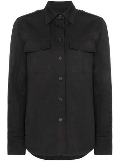 Helmut Lang Front Pocket Detail Shirt - 黑色 In Black
