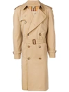 BURBERRY BURBERRY THE LONG KENSINGTON HERITAGE TRENCH COAT - NEUTRALS