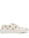 MAISON KITSUNÉ LEMON PRINT SNEAKERS