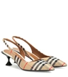 BURBERRY Vintage Check slingback pumps,P00381137