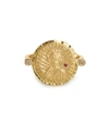 ANISSA KERMICHE Louise D’Or 18kt gold diamond and ruby ring