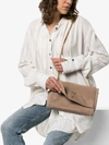 Saint Laurent Beige Kate Reversible Suede Leather Shoulder Bag - Neutrals In Neutrals
