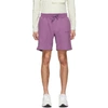 AIMÉ LEON DORE AIME LEON DORE PURPLE FRENCH TERRY LOGO SHORTS