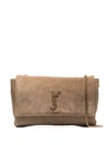 SAINT LAURENT SAINT LAURENT BEIGE KATE REVERSIBLE SUEDE LEATHER SHOULDER BAG - NEUTRALS