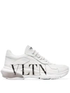 VALENTINO GARAVANI VALENTINO VALENTINO GARAVANI WHITE BOUNCE LOW TOP LEATHER SNEAKERS - 白色