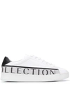 VERSACE VERSACE COLLECTION LOGO SNEAKERS - WHITE