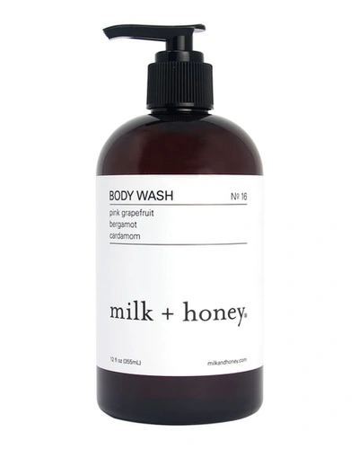 Milk + Honey No.16 Pink Grapefruit Body Wash, 12 Oz.
