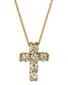 dressing gownRTO COIN 18K DIAMOND SQUARE-SET CROSS PENDANT NECKLACE,PROD221280454