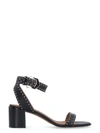 Givenchy Elegant Studded Leather Sandals In Black