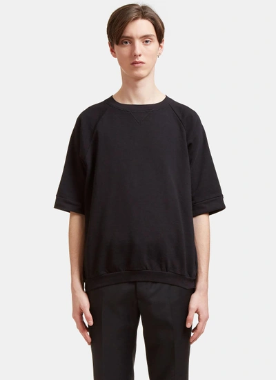 Aiezen Elbow-length Sleeved Sweatshirt In Black