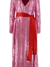 ATTICO SEQUINED WRAP-DRESS,10885882