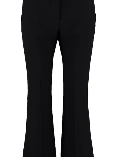 Alexander Mcqueen Tailored Crepe Trousers In Black