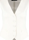 DOLCE & GABBANA WOOL-SILK BLEND WAISTCOAT,10882939