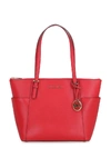 MICHAEL KORS JET SET PEBBLED LEATHER TOTE,10870114