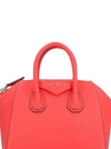 Givenchy Antigona Mini Leather Satchel Bag, Bright Red In Red