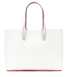 Christian Louboutin Cabata Calfskin Leather Tote - White In White