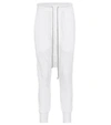 RICK OWENS LILIES COTTON-BLEND TRACKPANTS,P00356061