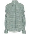 BURBERRY CHECKED COTTON SHIRT,P00381393