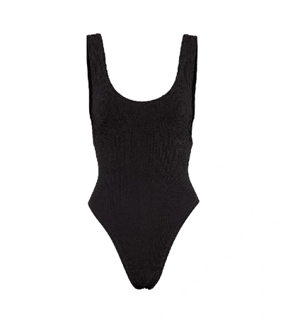 Reina Olga For A Rainy Day Low-back Swimsuit In Black
